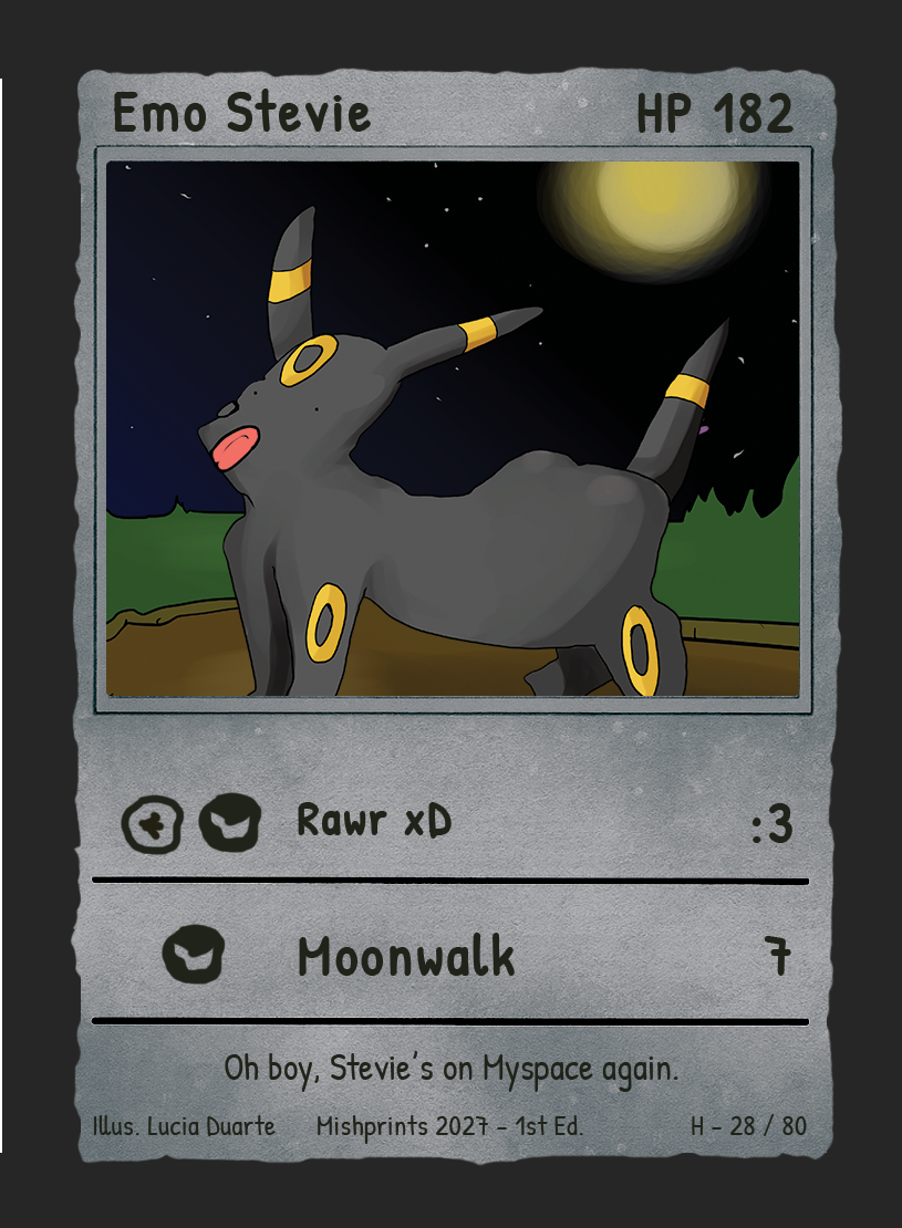 Emo Stevie parody card