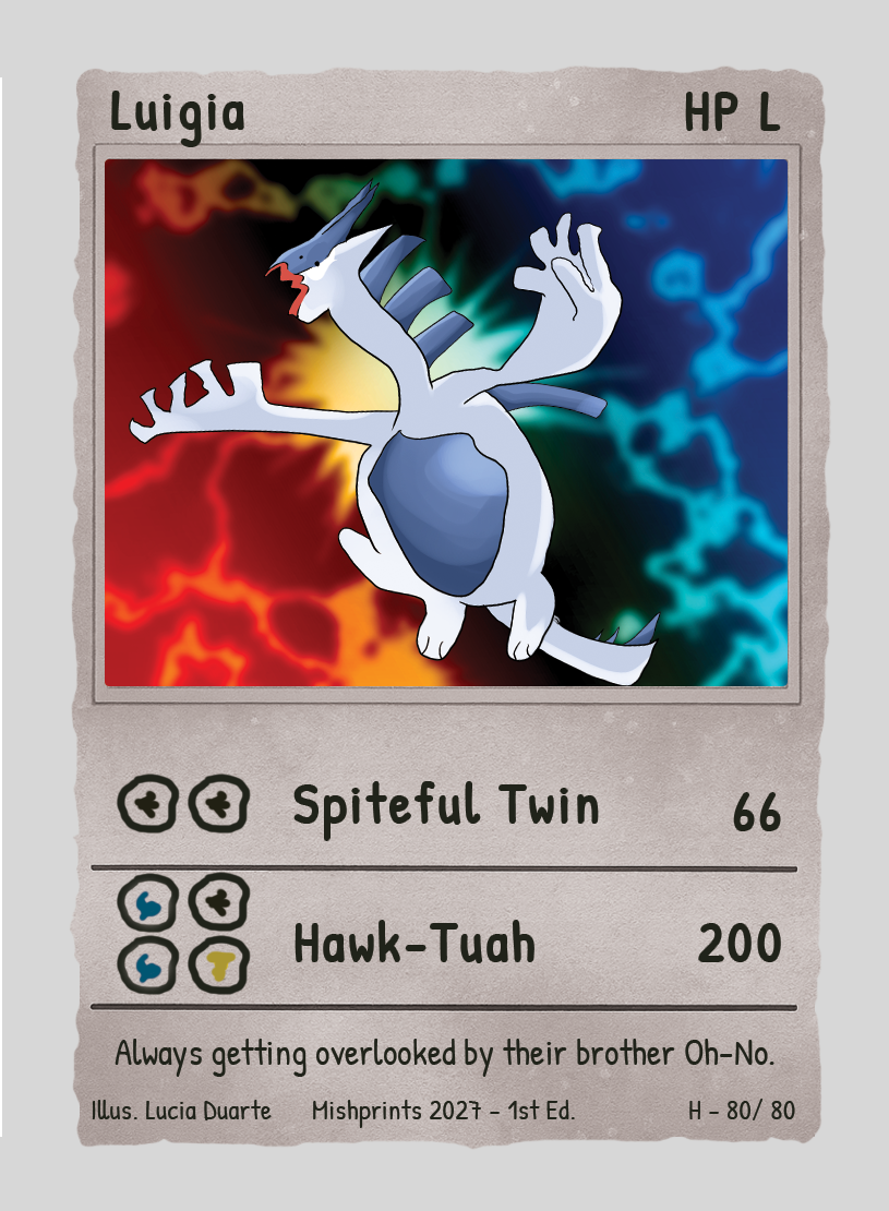 Luigia parody card