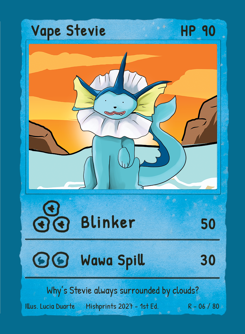 Vape Stevie parody card